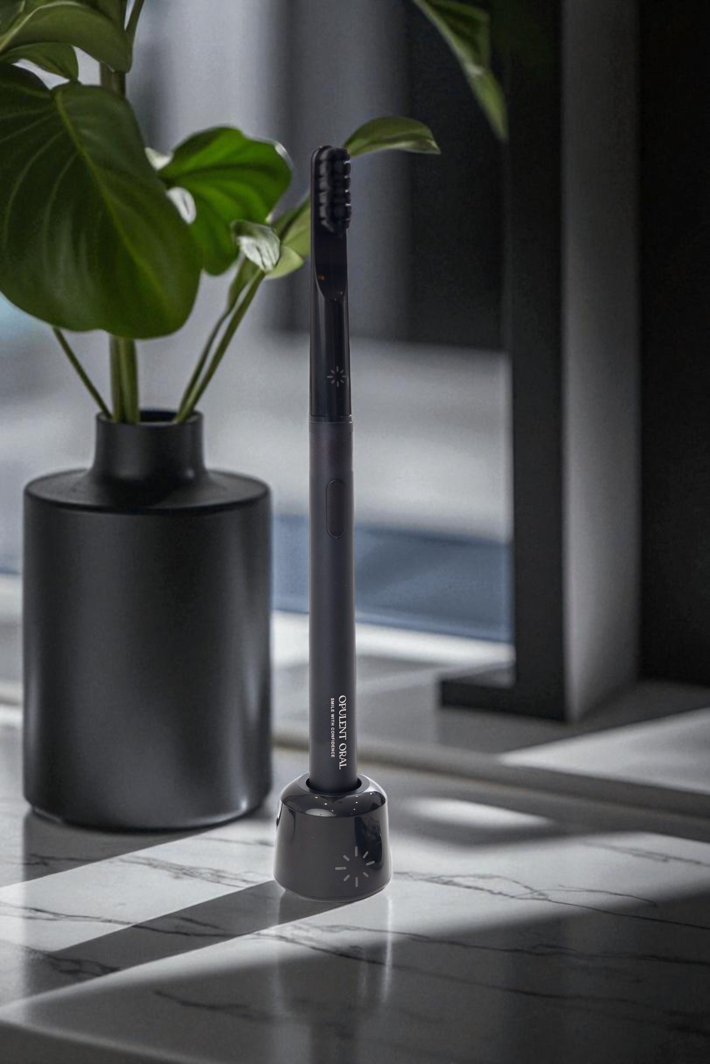 Opulent Oral Aluminium Electric Toothbrush with Travel Case