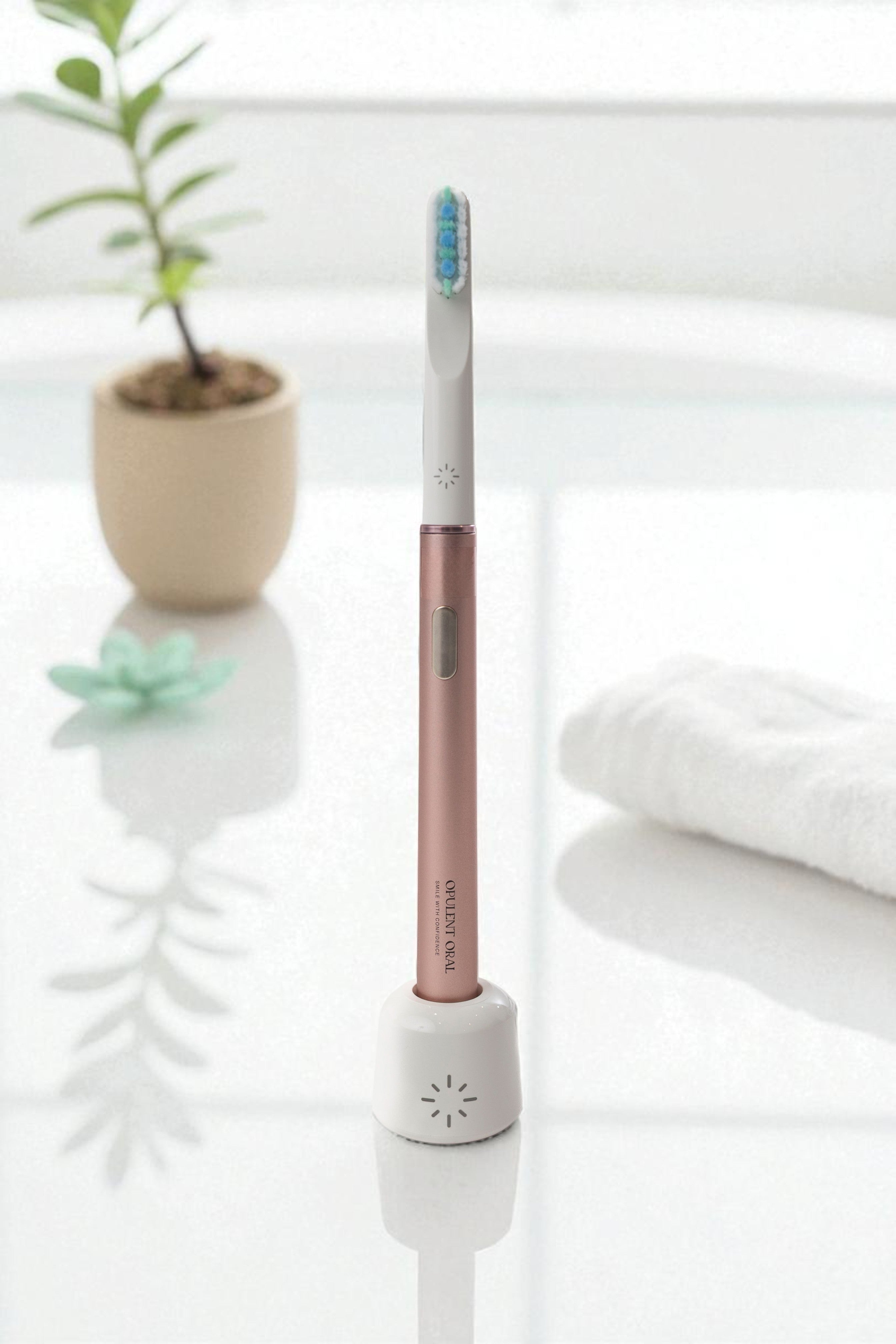 Opulent Oral Aluminium Electric Toothbrush with Travel Case