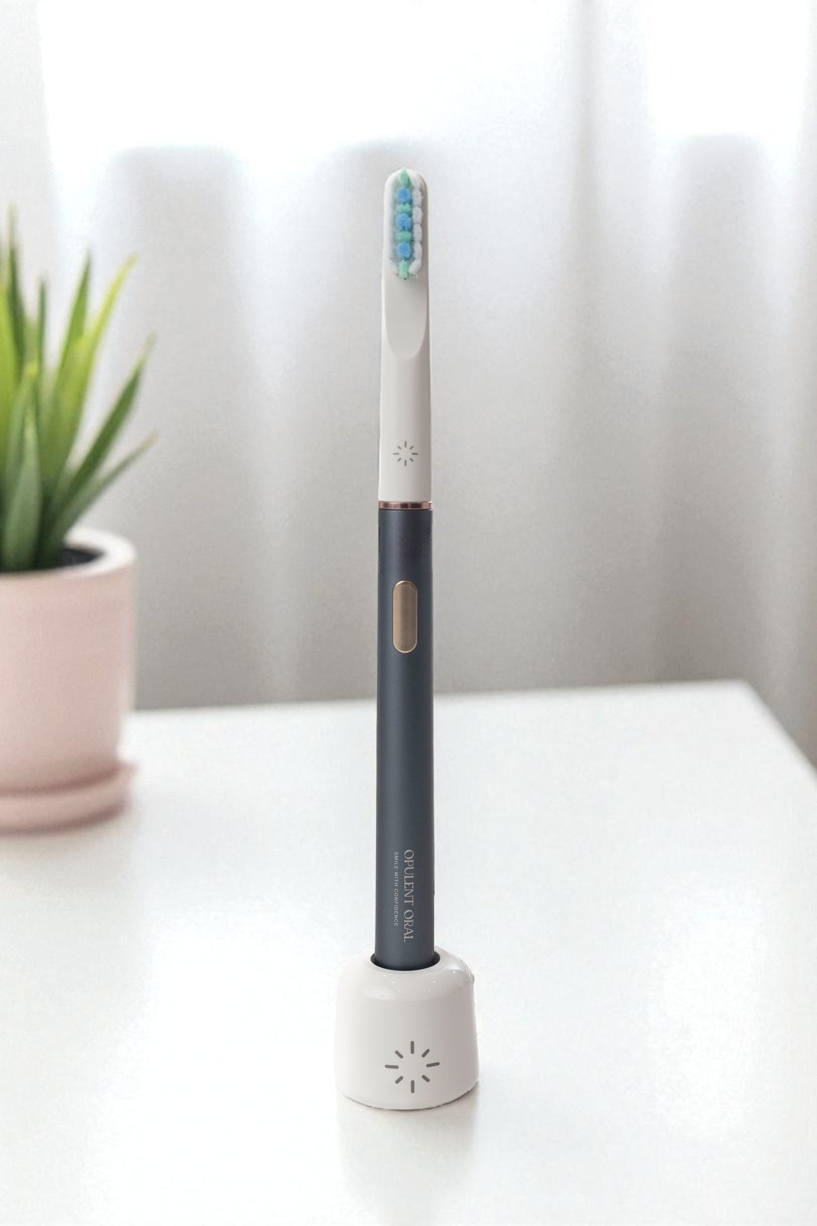 Opulent Oral Aluminium Electric Toothbrush with Travel Case